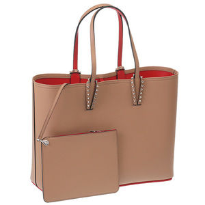 Christian Louboutin Cabata Calf Empire Tote Bag Nude Brown